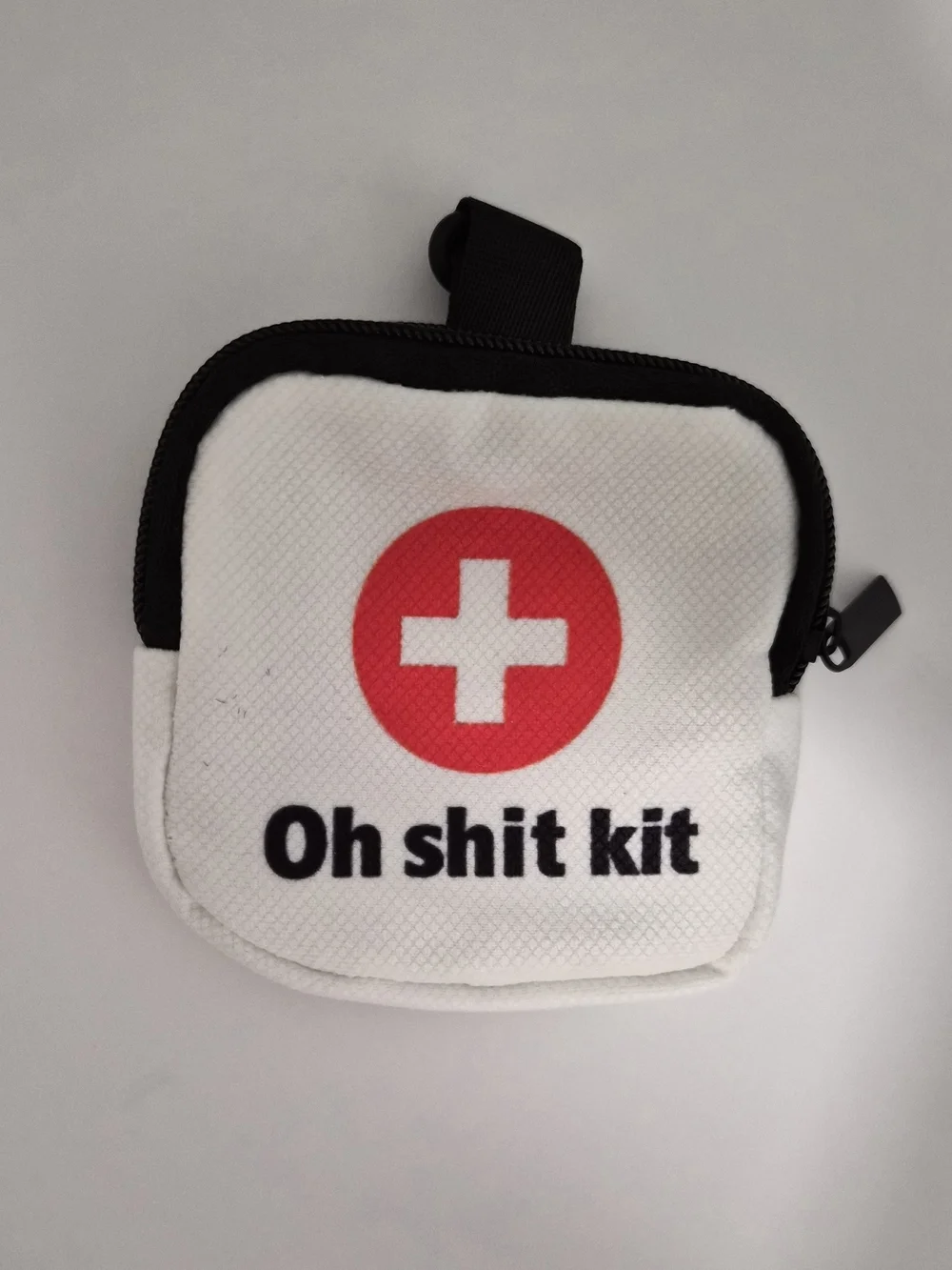 White First Aid Clip Pouch 